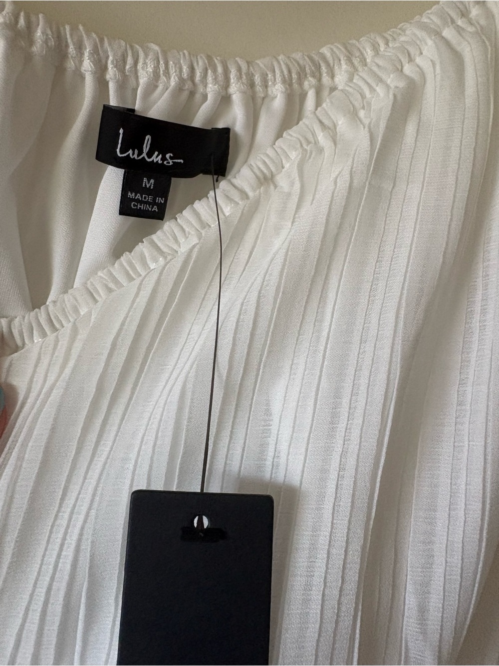 Lulu's White One-Shoulder Pleated Midi Dress - Picture 6 of 6